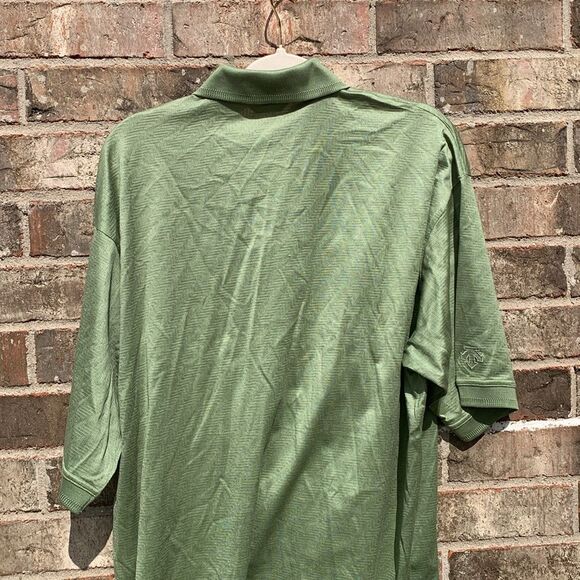 Take 50% OFF- Descente Men's Green Golf Polo Shirt, Size-L - Picture 7 of 12